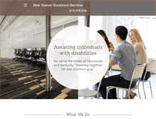 Tablet Screenshot of newvisionsvocationalservices.com